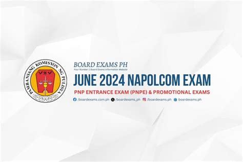 napolcom exam 2024|JUNE 2024 NAPOLCOM EXAM: Requirements and Application.